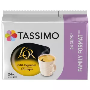 Kadi ya kahawa Kifungua kinywa nyeusi x24 vidonge 199g - TASSIMO