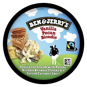 GLACE VANILLA PECAN BLONDIE 414G - BEN & JERRY'S