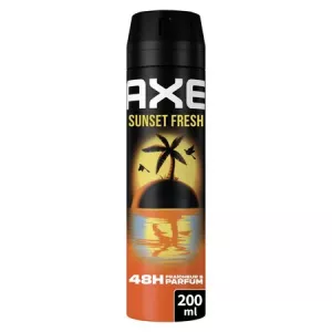 消臭剤の男性用スプレーフレッシュネス48Hサンセットフレッシュ200ml - Axe