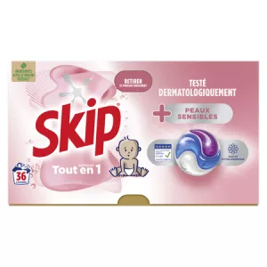 洗浄カプセルはすべて、1匹の敏感なスキン36カプセルです - SKIP