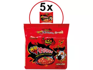 Ramen De Pollo Extra Picante X2 5x140g - BULDAK