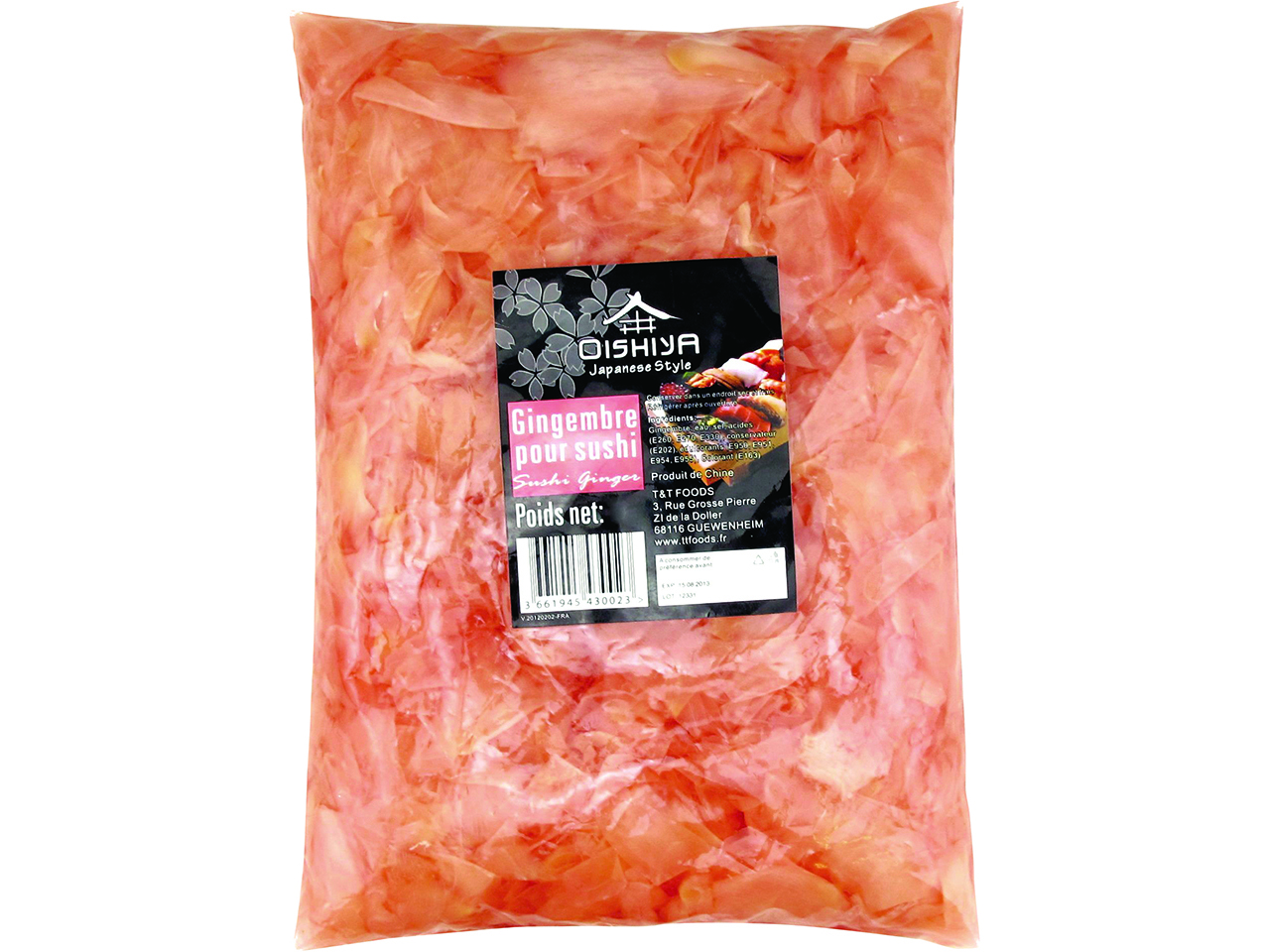 Gember Voor Sushi Roze 1kg - Oishiya