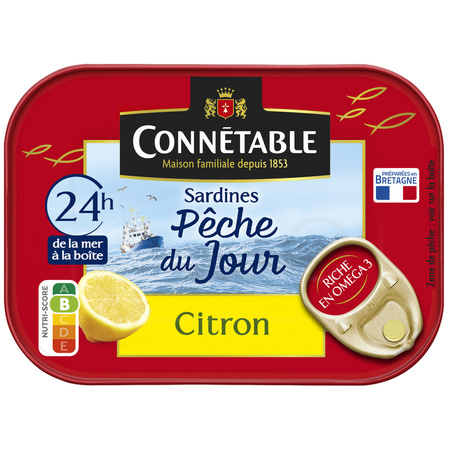 Sardines Pêche du Jour Citron 115g - CONNETABLE