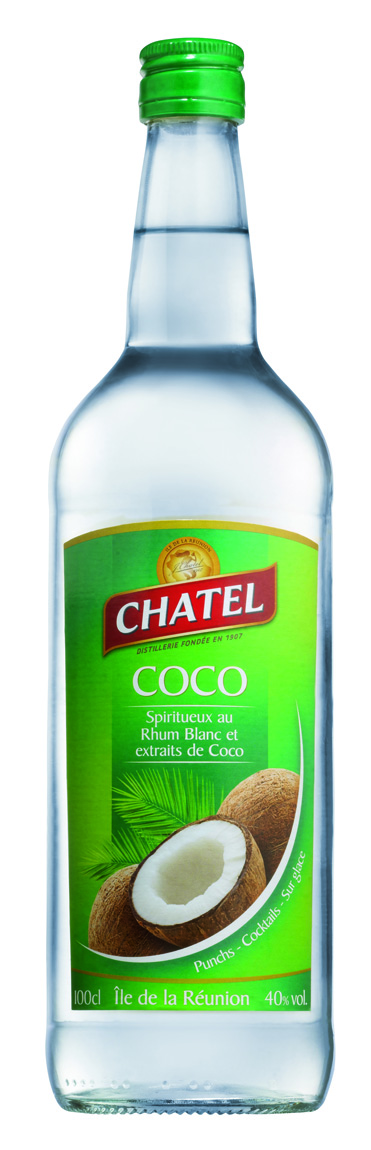 *spiritueux Au Rhum  Arôme Coco 40° (6 X 1 L) - CHATEL