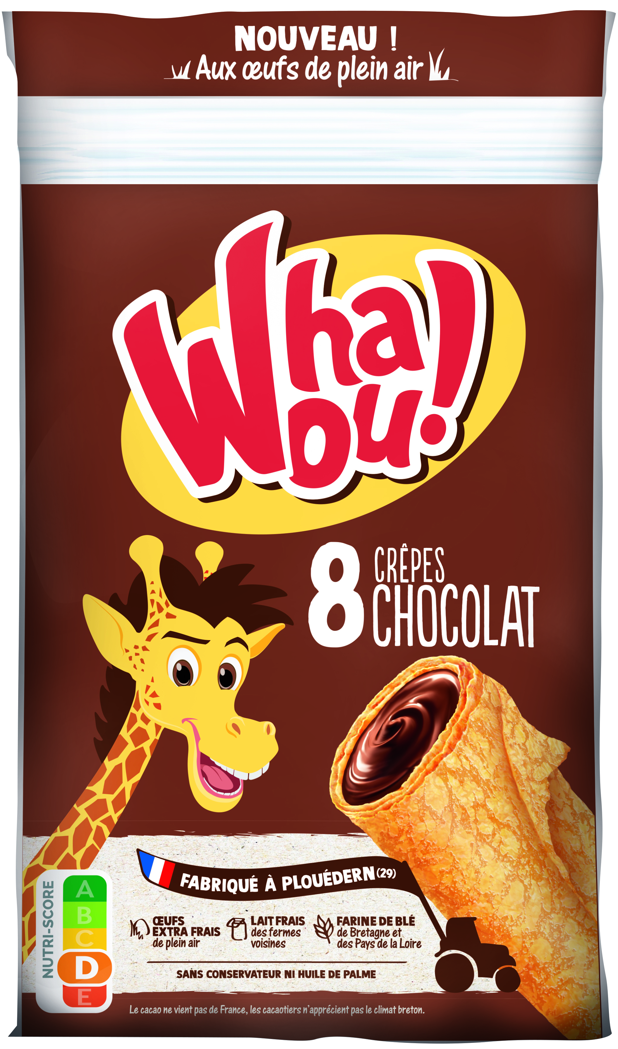 Whaou Chocolade Crêpes X8 256g