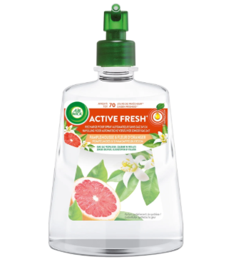 Recharge Diffuseur Spray Automatique Désodorisant Sans Gaz Pamplemousse 228ml - AIR WICK