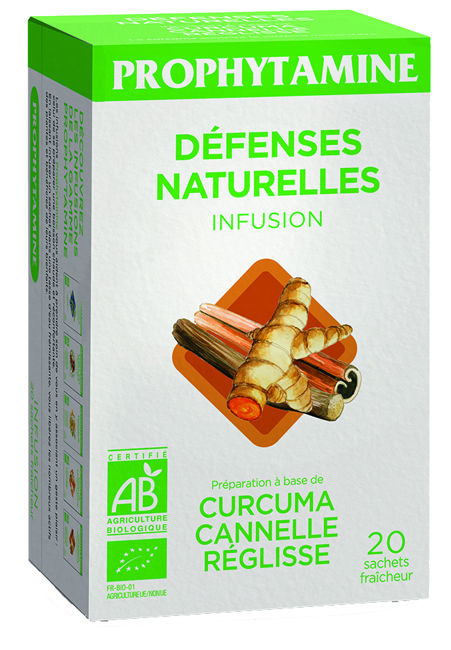Infusion Défenses Naturelles Bio (12 X 20 Sach) - Prophytamine Bio