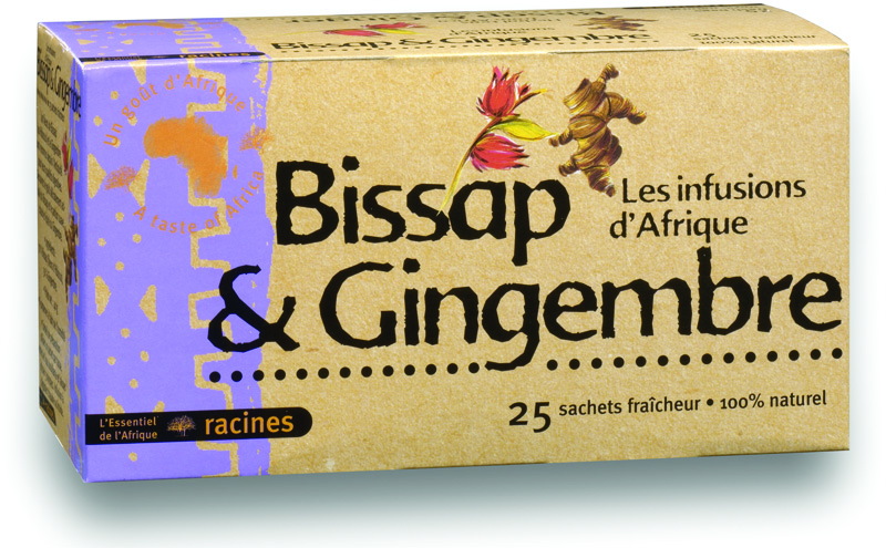 Infusion D Afrique Gingembre Bissap 10 X 25 Sachets - RACINES