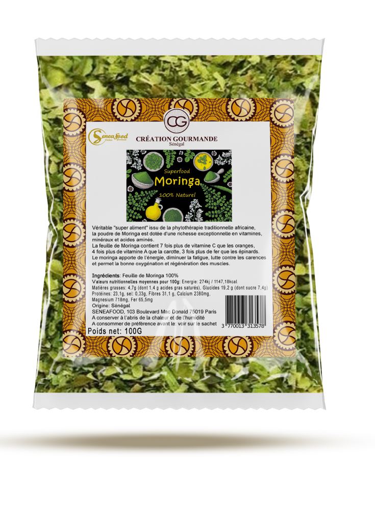 Gói Moringa Feuilles 100g - Seneafood