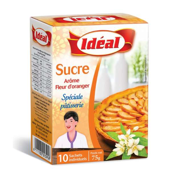 Sucre Arôme Fleur D'oranger 10 Sachets 75g - IDEAL