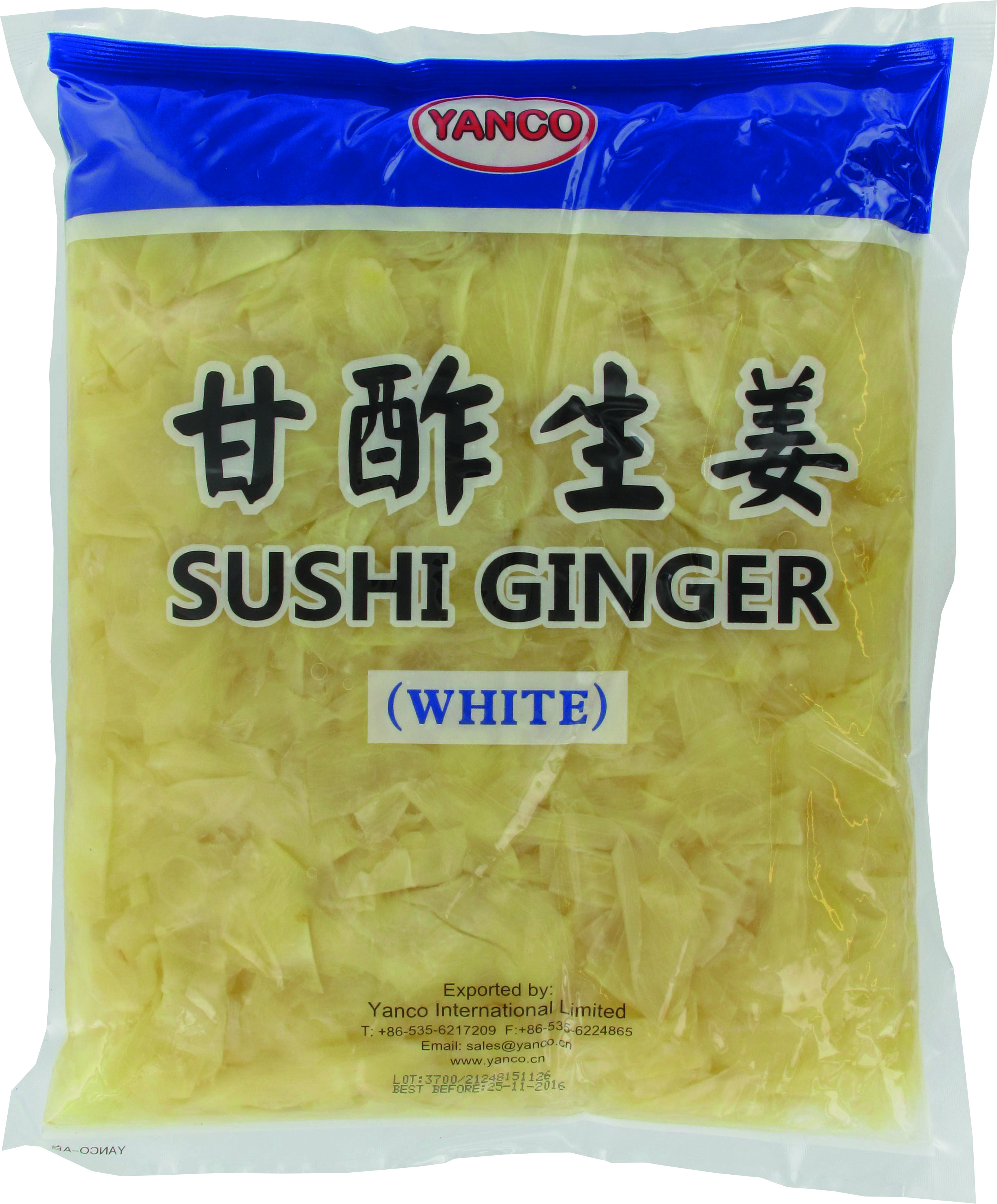 Ingwer für Sushi (weiß) 1,5 kg - Yanco