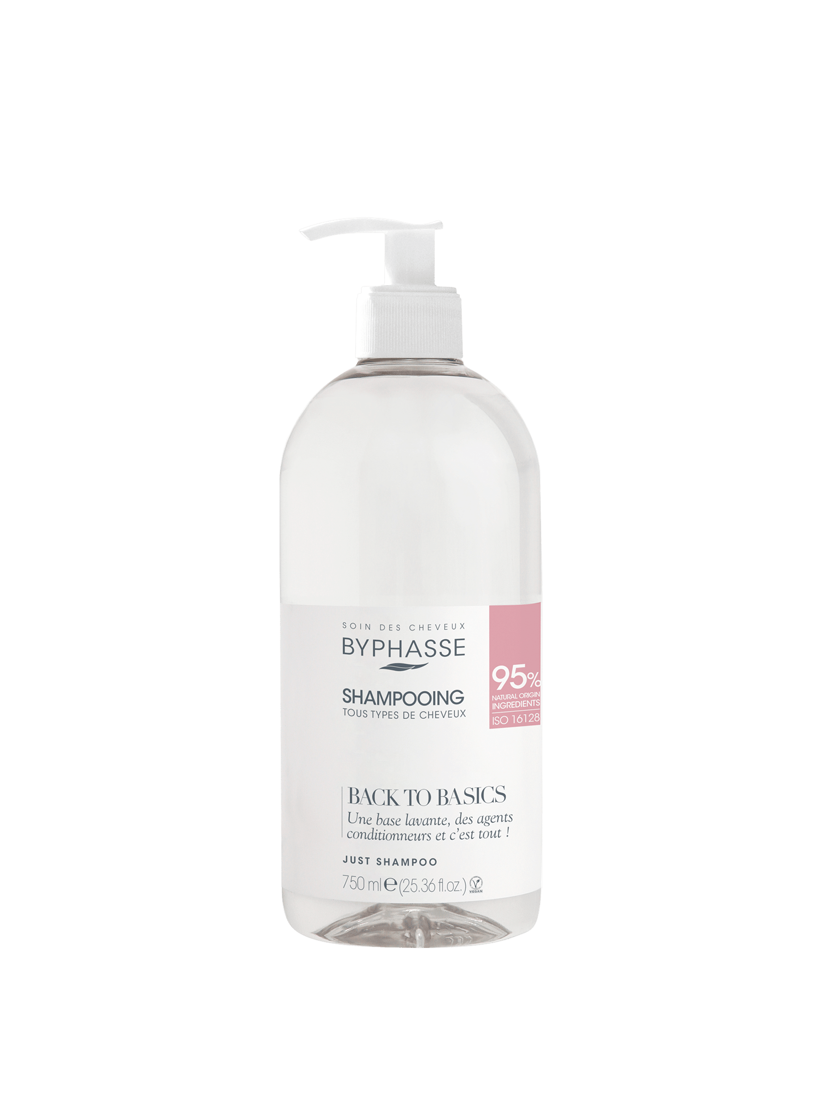 Shampoo Back To Basics Todos os Tipos de Cabelo (dosador) 750ml - BYPHASSE