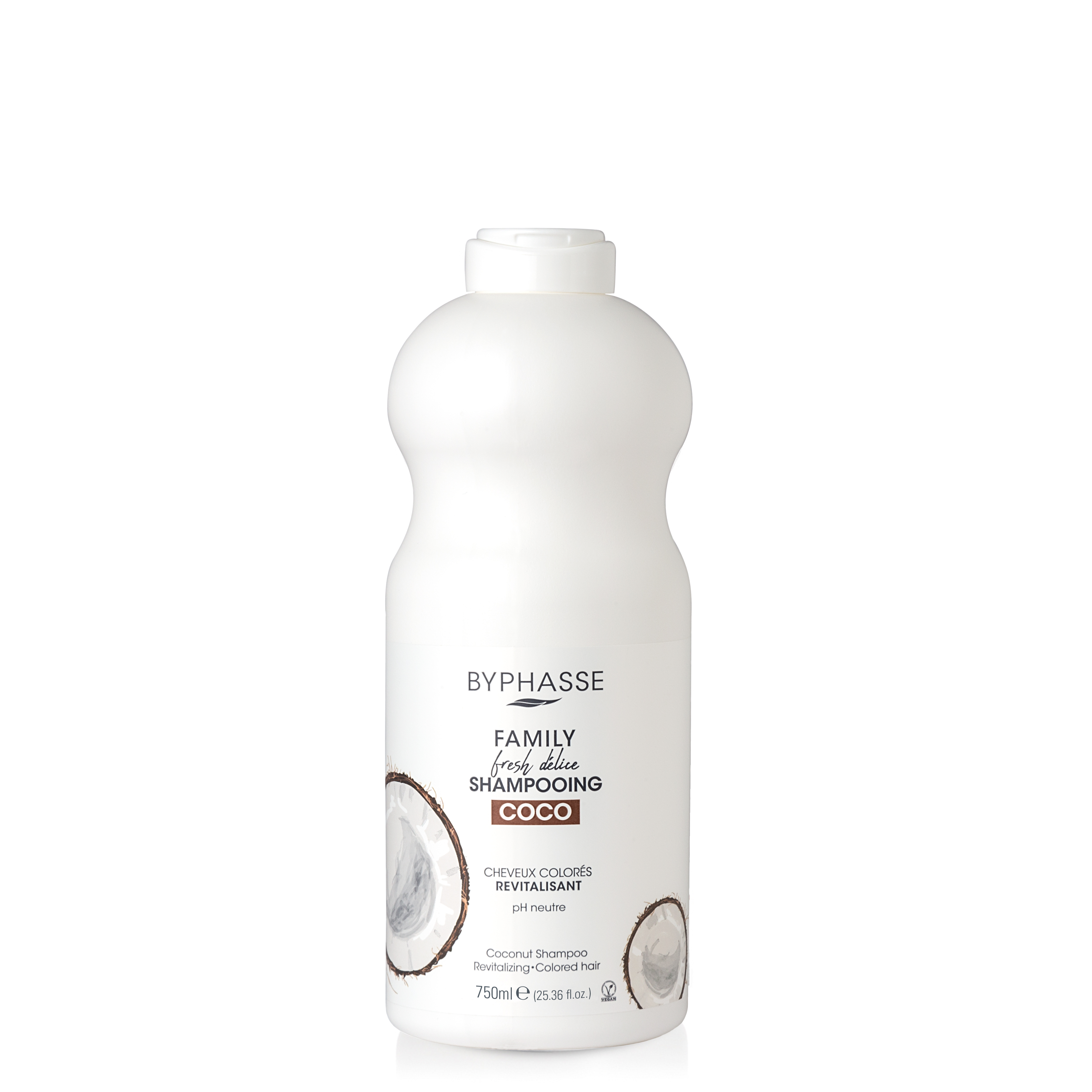 Shampoo Family Fresh Delice Coco para Cabelos Coloridos 750ml - BYPHASSE
