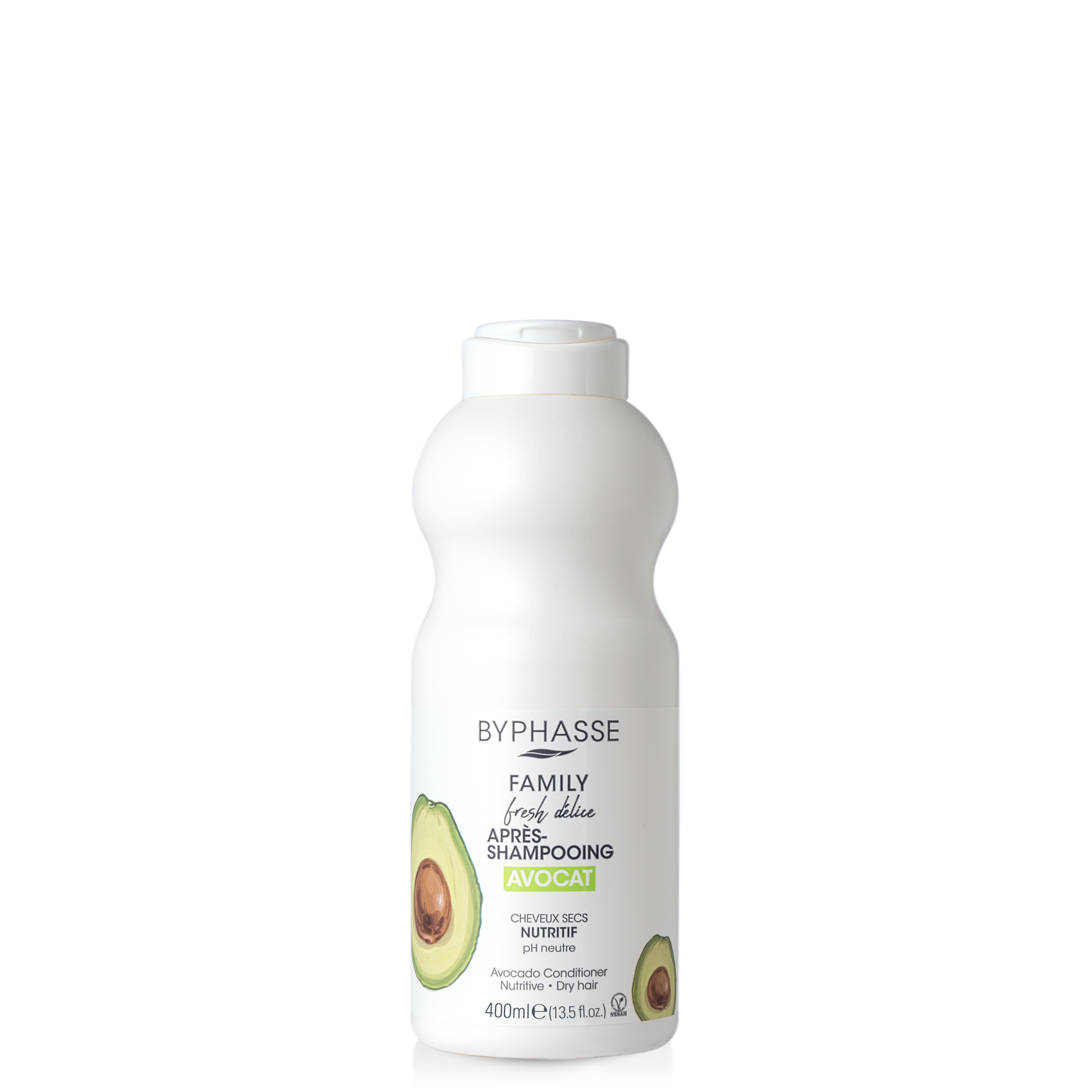 Family Fresh Delice Après-shampooing Avocat Cheveux Secs 400ml - BYPHASSE