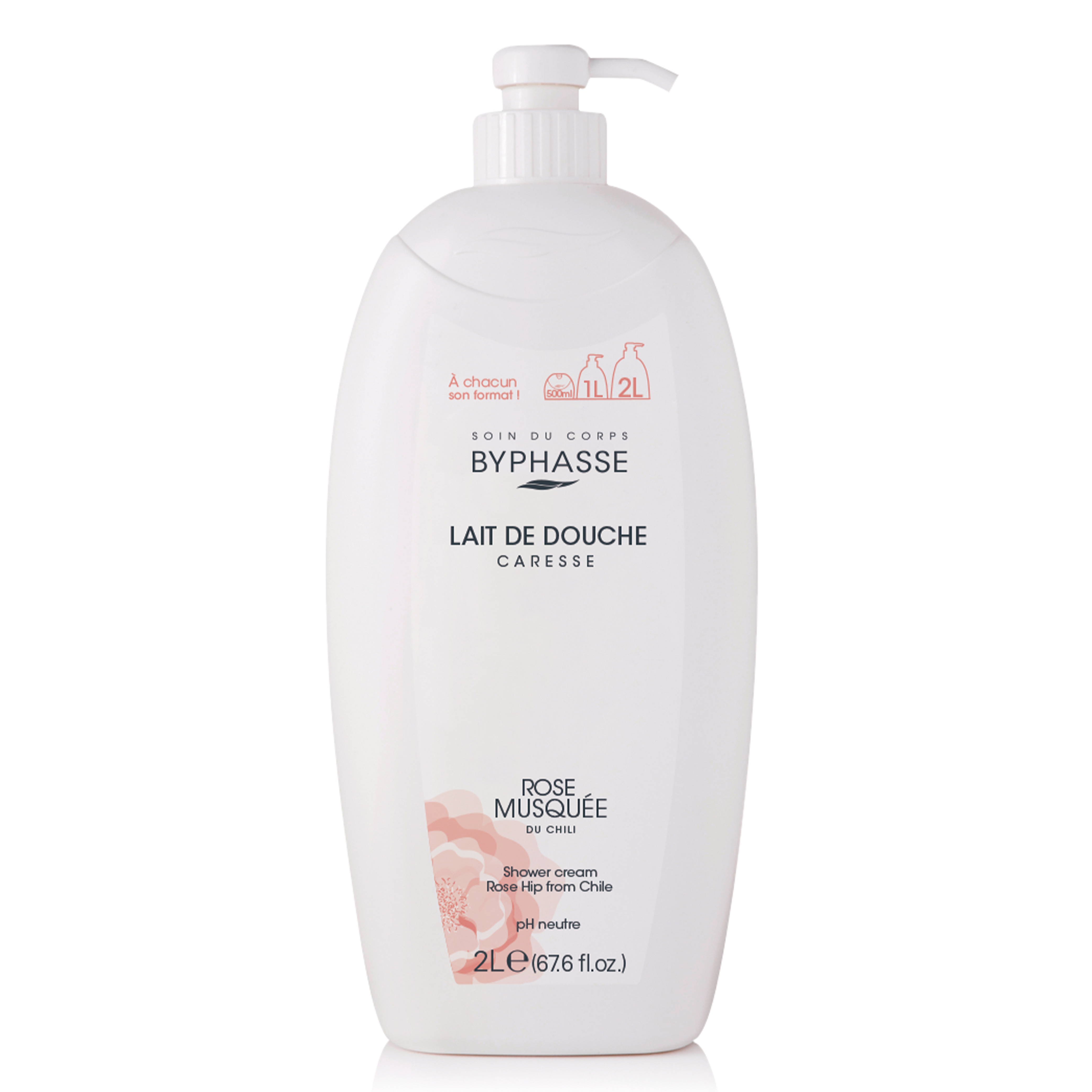 Caresse Lait De Douche Rose Musquée 2l
