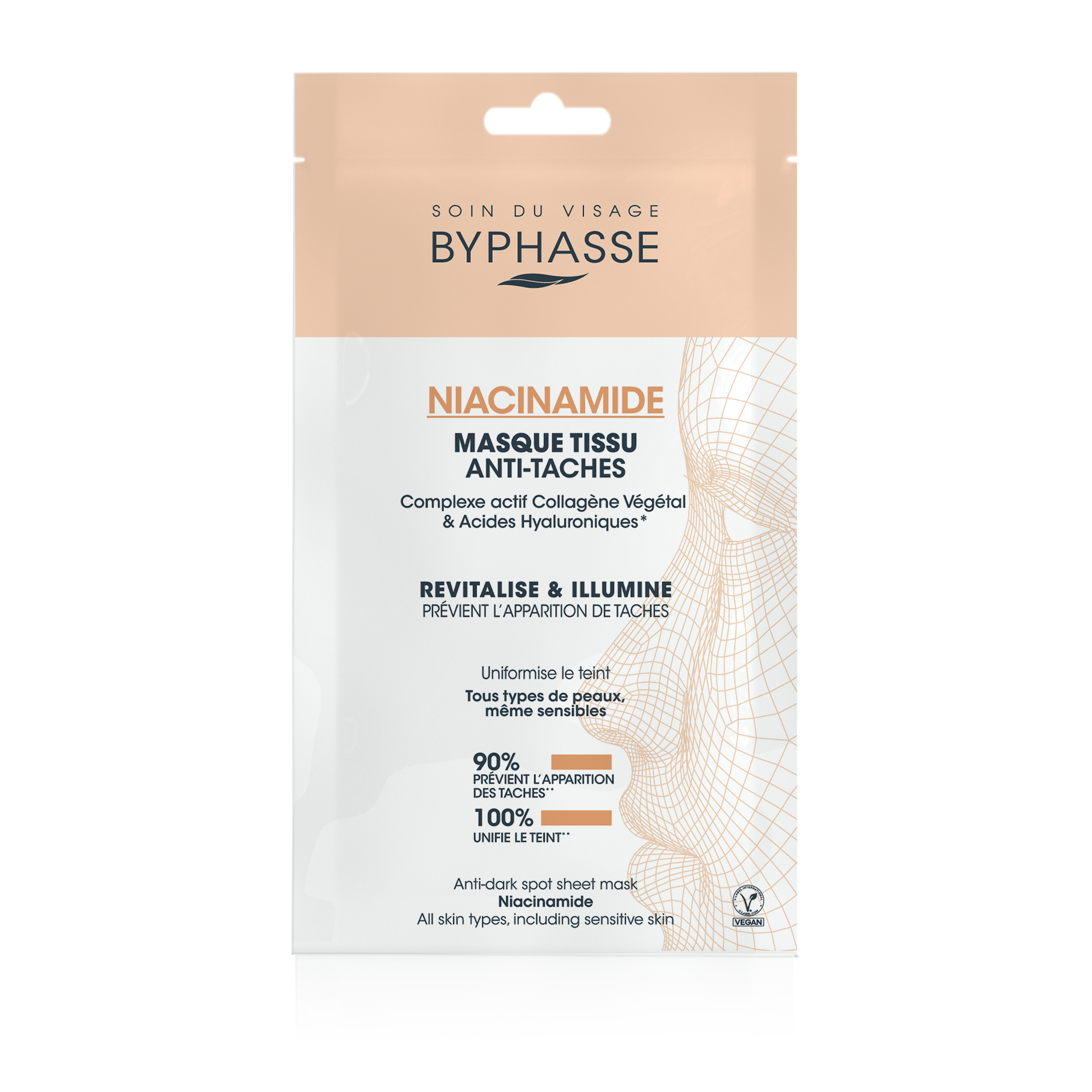 Masque Tissu Anti-taches Niacinamide 18ml - BYPHASSE