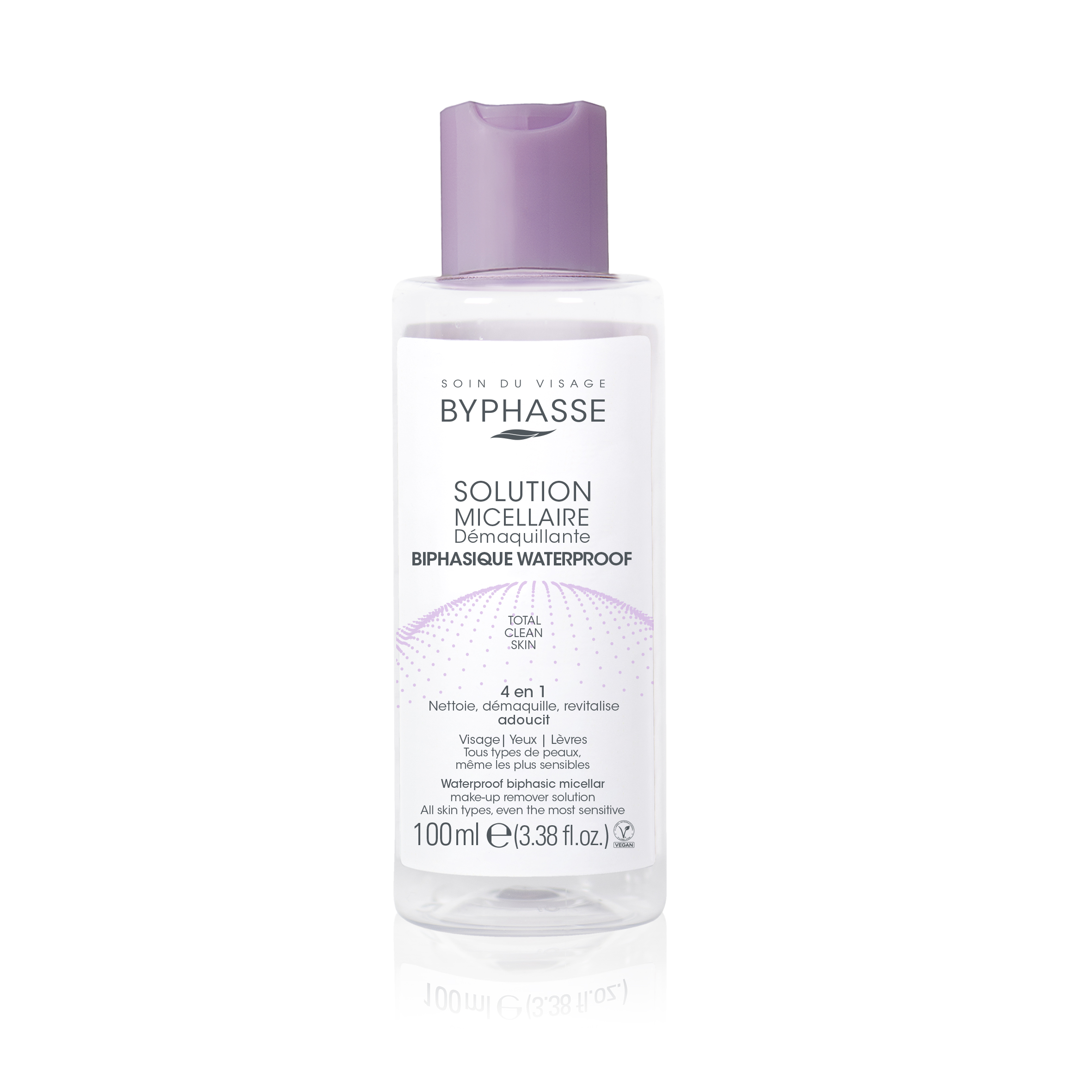 Solution Micellaire Démaquillante Biphasique Waterproof 100ml 12u