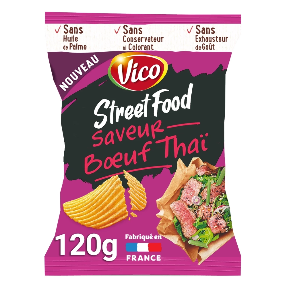 Chips Street Food Boeuf Thai 120g - VICO