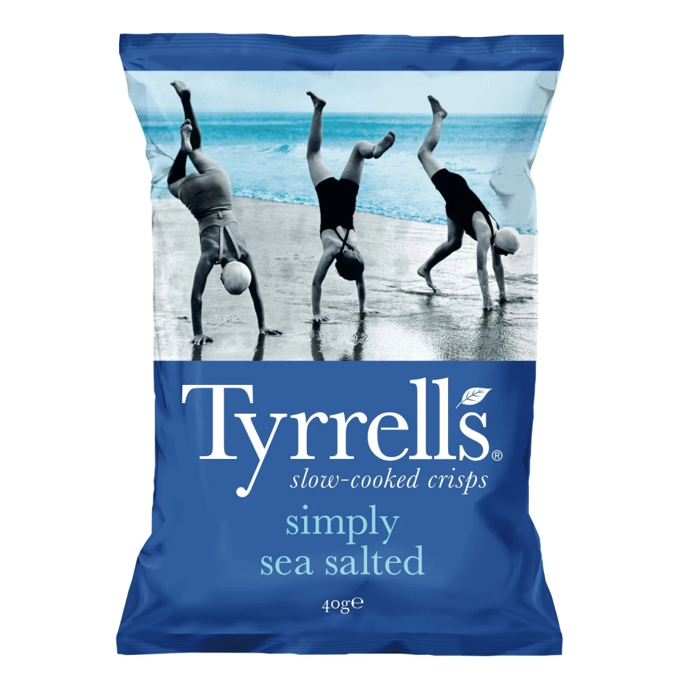 Aardappelchips gewoon zout zeezout, 150 g - TYRRELLS