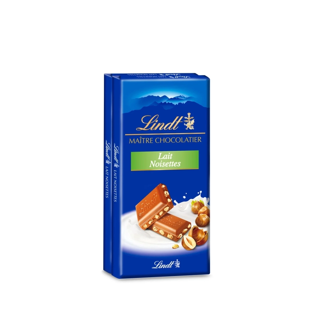 Maître Sôcôla Sữa Hạt Phỉ Gói 2x100g - LINDT