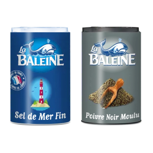 Duo sel & poivre moulu 68g - LA BALEINE