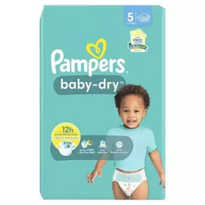 Couches Baby-dry T5 (11-16 Kg) X20 - PAMPERS