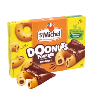 Gâteaux doonuts fourrés chocolat 180g - ST MICHEL