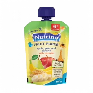 Nutrino Fruit Puree - Apple, Pear And Banana With Cereals