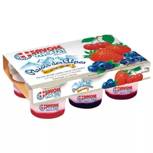 Йогурт удовольствие от Альп красных фруктов 6x125g - Savoie Yaourt