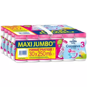 Crescimento de leite líquido maxi jumbo 30x250ml - CANDIA
