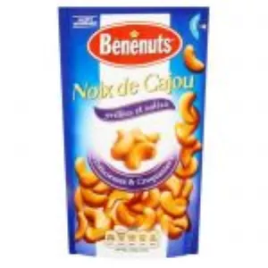 Noix de Cajou Grillées et Salées, 90g - BENENUTS