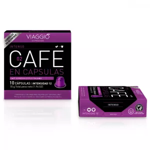 Pack Of 10 Aluminum Capsules Viaggio Espresso Intenso (v2)