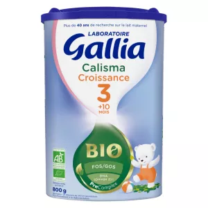 Lait en poudre calisma croissance BIO 800g - GALLIA