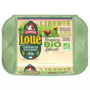 Trứng nuôi thả vườn hữu cơ cỡ trung bình - LOUE