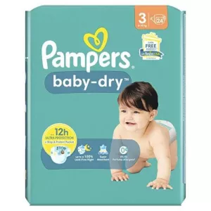 Couches Baby-dry T3 (6-10 Kg) X24 - PAMPERS