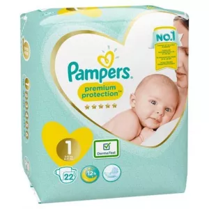 Couches Premium Protection T1 (2-5 Kg) X22 - PAMPERS