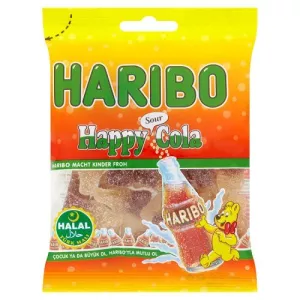 हैप्पी कोला खट्टा हलाल कैंडीज 100 ग्राम - HARIBO