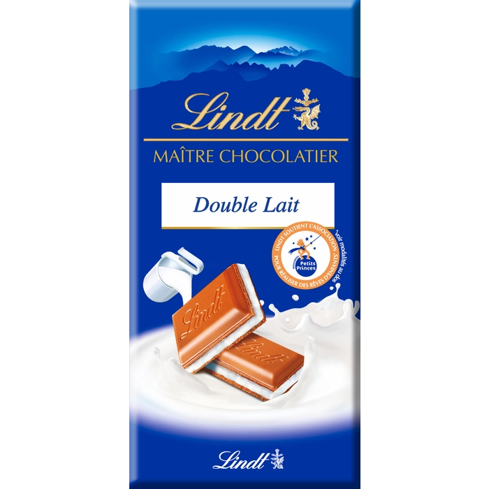 Maître Chocolatier Double Lait Tablette 100 G - LINDT