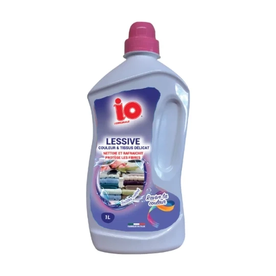Lessive Liquide Couleur Et Tissus Délicat Ravive La Couleur 1L - IO